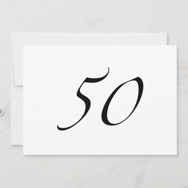 Tarjeta 50.º cumpleaños (Anverso)