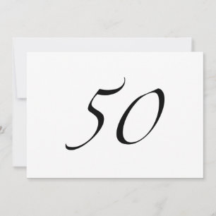 Tarjeta 50.º cumpleaños