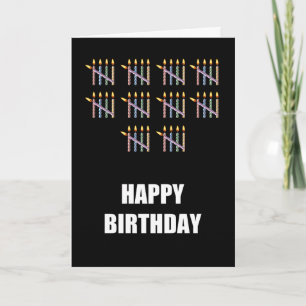 Tarjeta 50.º cumpleaños con velas
