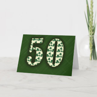 Tarjeta 50.º irlandés