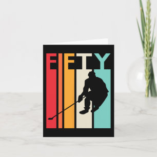 Tarjeta 50.º regalo de cumpleaños Hockey de cosecha de 50 