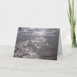Tarjeta 50 aniversario Boda personalizado del océano