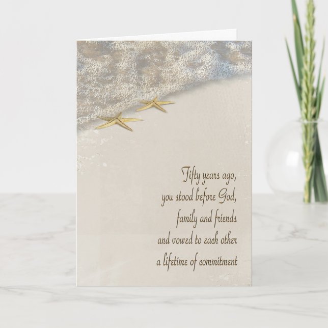 Tarjeta 50° aniversario de Starfish (Anverso)