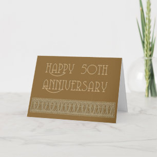 Tarjeta 50 aniversario elegante