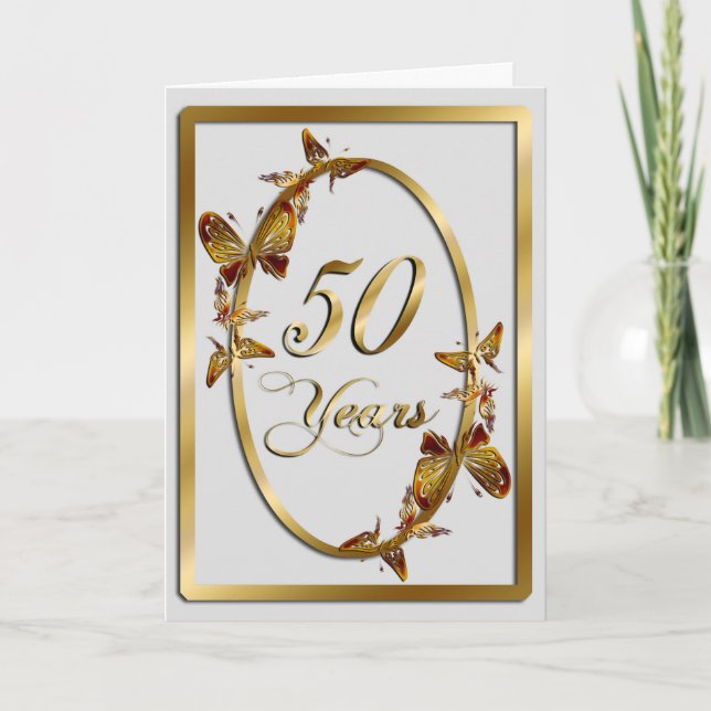 Tarjeta 50 años (aniversario) (Anverso)