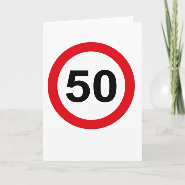 Tarjeta 50 cumpleaños (Anverso)