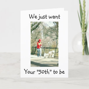 TARJETA "50° CUMPLEAÑOS" ESPERO QUE SEA UN CAMINO EN EL PA