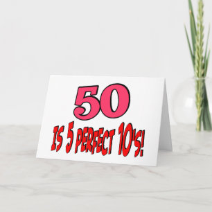 Tarjeta 50 es 5 10s perfectos (el ROSA)