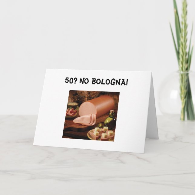 TARJETA 50? NO BOLOGAN (Anverso)