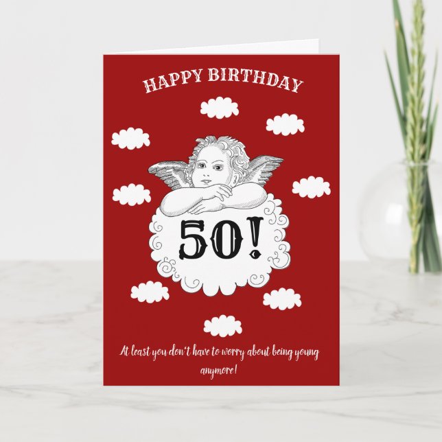 Tarjeta 50 No Joven Cherub Cherub Cherub Cherub Rojo Cherk (Anverso)