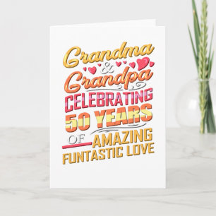 Tarjeta 50.o Celebración de la abuela y del abuelo del