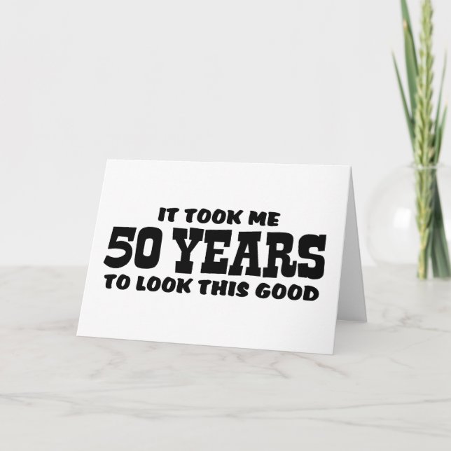 Tarjeta 50.o Cumpleaños (Anverso)