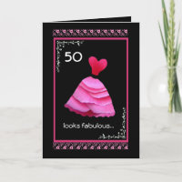 50.o Cumpleaños fabuloso con el vestido rosado