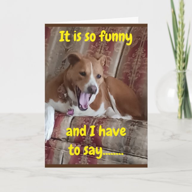 TARJETA "50 SEGURO TE PARECE BIEN", DICE PUP (Anverso)