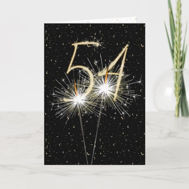 Tarjeta 54.º aniversario de los bodas (Anverso)