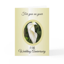 55º aniversario Boda personalizado de Cala Lily