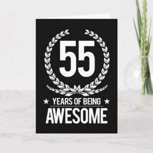 Tarjeta 55º Cumpleaños (55 Años De Ser Increíble)