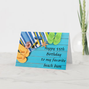 TARJETA **55º CUMPLEAÑOS** DESEOS DE MI FAVORITO BUM DE PL