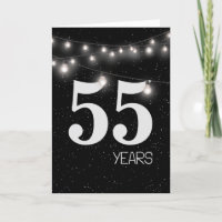 55° Aniversario con luces y estrellas
