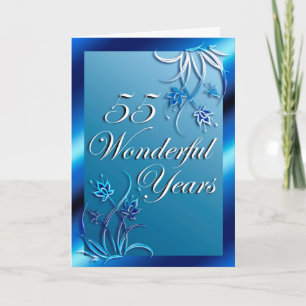 Tarjeta 55 Años Maravillosos (aniversario)