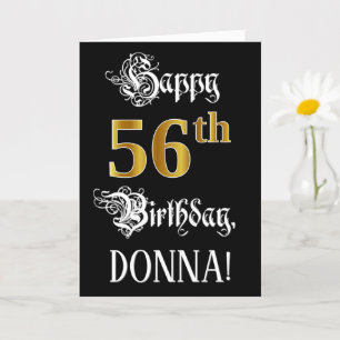 Tarjeta 56º Cumpleaños — Guión de Fancy; Mirada de Oro Fau