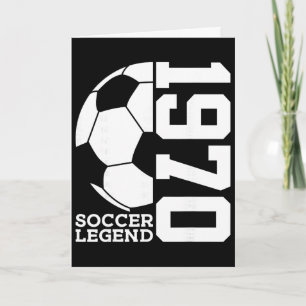 Tarjeta 56 cumpleaños leyenda del fútbol 1970 