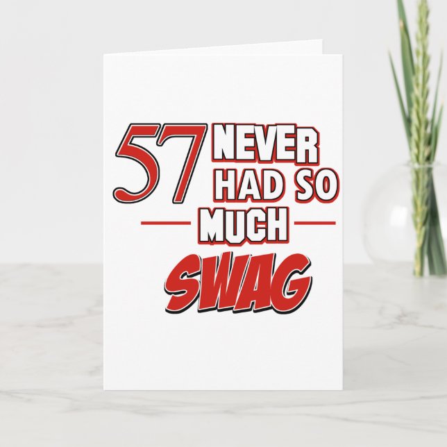 Tarjeta 57.º cumpleaños (Anverso)