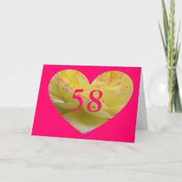 Tarjeta 58 cumpleaños