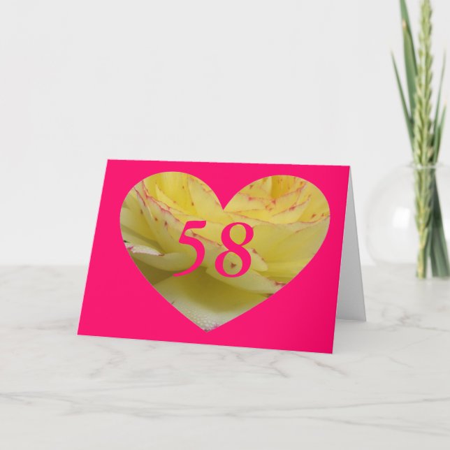 Tarjeta 58 cumpleaños (Anverso)
