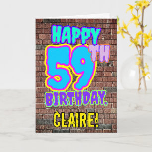 Tarjeta 59º Cumpleaños - Divertido, Estilo Inspirado en Gr