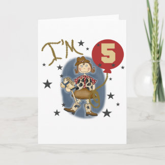 Tarjeta 5.ª Vaquera Camisas y Regalos de Cumpleaños