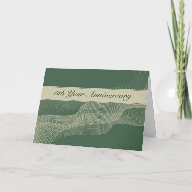 Tarjeta 5.º Aniversario del Empleado (Anverso)