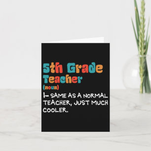 Tarjeta 5.º Grado Enseñanza De Vuelta A La Escuela 5.º Gra