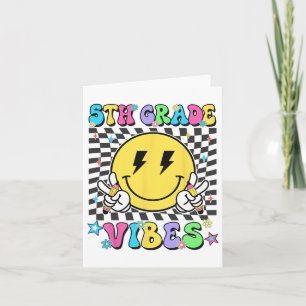 Tarjeta 5.º Grado Para Chicas Niños Maestros Quinto Grado