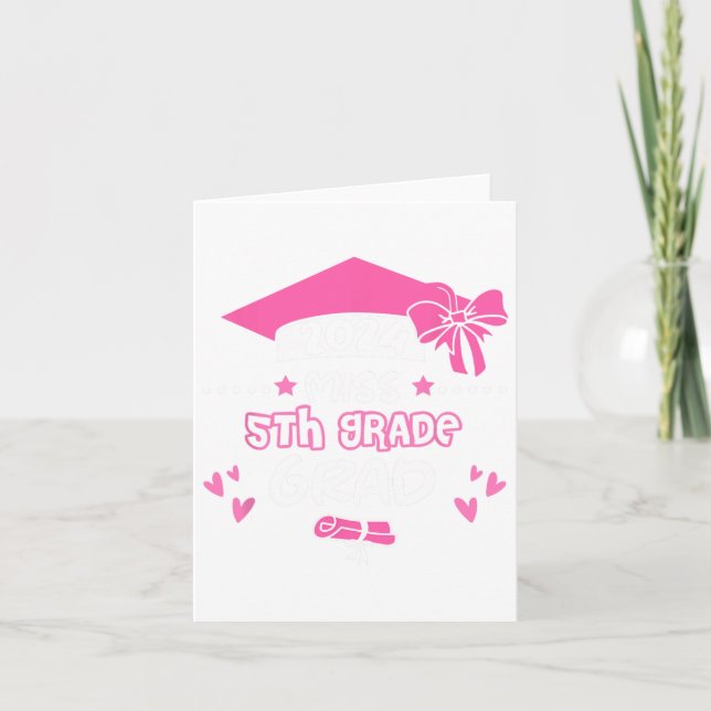 Tarjeta 5.º Graduado De Grado Cl De 2024 (Anverso)