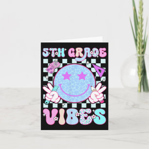 Tarjeta 5.º Quinto Grado De Vibes Sonríe Cara De Vuelta A
