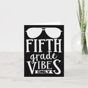 Tarjeta 5.º Quinto Grado Vibes Sólo Los Niños Chicas De Vu