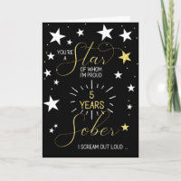 5 años del aniversario de la Sobriedad, eres una e