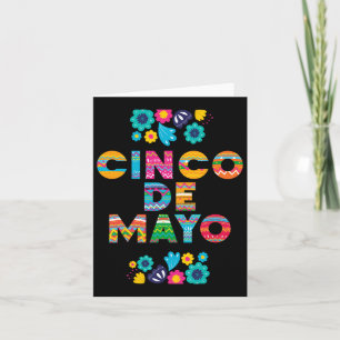 Tarjeta 5 De Mayo Cinco De Mayo Sombrero Maraca 