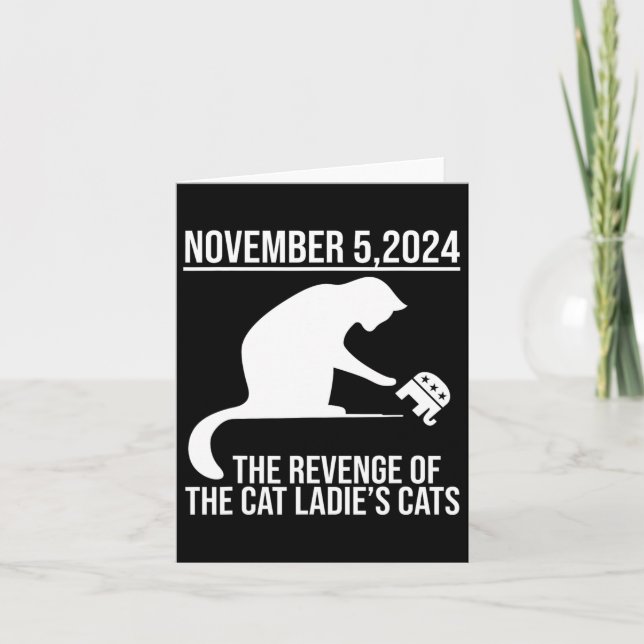 Tarjeta 5 De Noviembre De 2024 La Venganza De Los Gatos Da (Anverso)