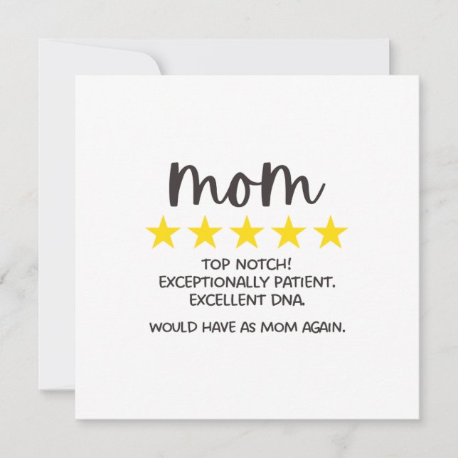Tarjeta 5 Star Mom (Anverso)
