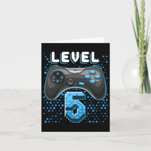 Tarjeta 5 Video Game Controller 5º Birthday Gamer Gift Bo