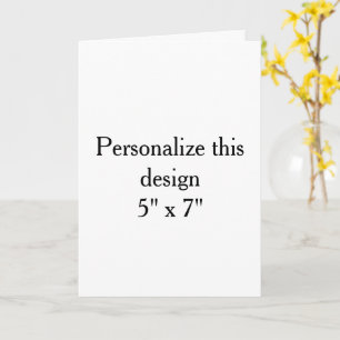 Tarjeta 5" x 7", Papel: Mate de Firma, Sobres: Blancos