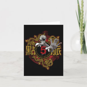 Tarjeta 5fdp - Tatuaje de Kung Fu 