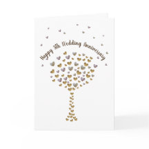 5to aniversario de boda feliz, árbol de madera del