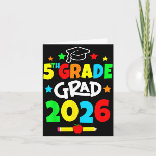 Tarjeta 5to grado 2026 quinto grado graduado escuela eleme