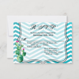 Tarjeta 5x3.5 R.S.V.P Boho Cacti Cactus Succulent 