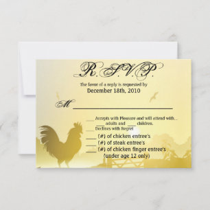 Tarjeta 5x3.5 R.S.V.P. XMAS Sunny Morning Farm Cou