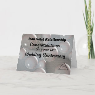 Tarjeta 6º Aniversario de Boda