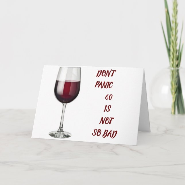 TARJETA **60º CUMPLEAÑOS** FIESTA ¡LO GANASTE! (Anverso)